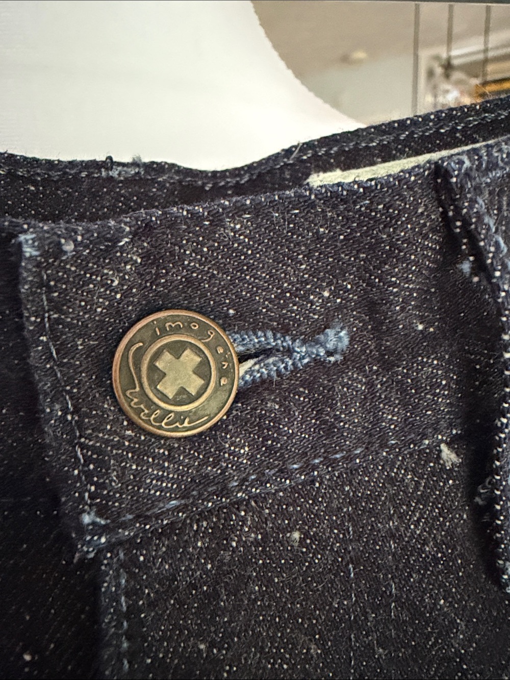 Imogene + Willie Catherine Indigo Rigid Nep Jeans Like New Selvedge Denim - Picture 10 of 12